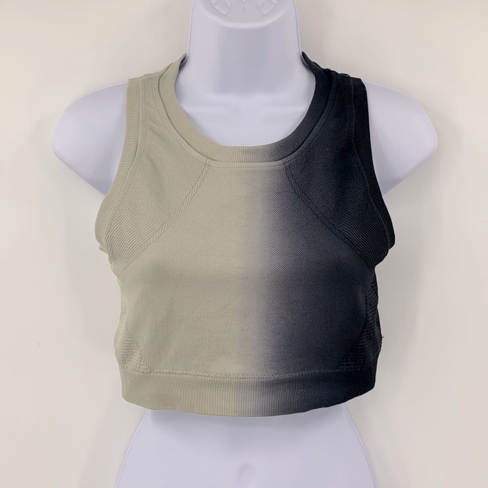 Mono B Crop Top Sports Bra Ombré Sz L‎